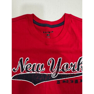 Papi Men New York Red Shirt Men Sz M